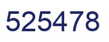 Number 525478 blue image