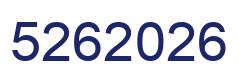 Number 5262026 blue image