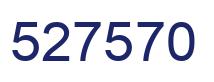 Number 527570 blue image