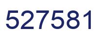 Number 527581 blue image