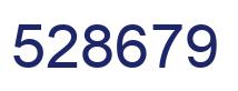 Number 528679 blue image