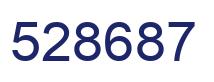 Number 528687 blue image