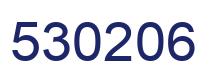 Number 530206 blue image
