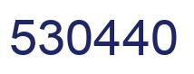 Number 530440 blue image