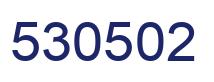 Número 530502 imagen azul