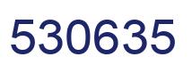 Number 530635 blue image
