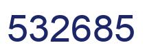 Number 532685 blue image