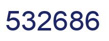 Number 532686 blue image