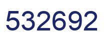 Number 532692 blue image