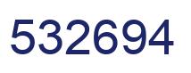 Number 532694 blue image