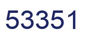 Number 53351 blue image