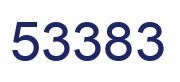 Number 53383 blue image