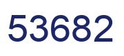 Number 53682 blue image