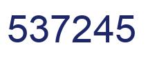 Number 537245 blue image