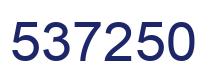 Number 537250 blue image