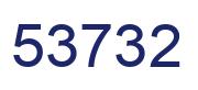Number 53732 blue image