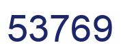 Number 53769 blue image