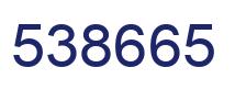 Number 538665 blue image