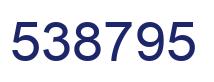Number 538795 blue image