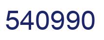Número 540990 imagen azul