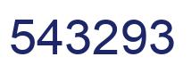 Number 543293 blue image
