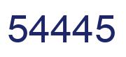Número 54445 imagen azul