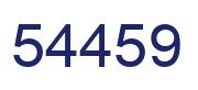 Number 54459 blue image