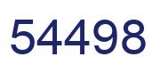Number 54498 blue image