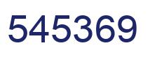 Number 545369 blue image