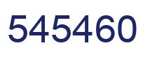 Number 545460 blue image