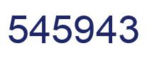 Number 545943 blue image