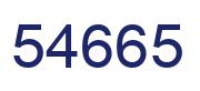 Número 54665 imagen azul