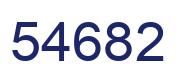 Number 54682 blue image