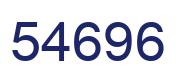 Number 54696 blue image