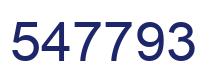 Number 547793 blue image