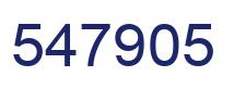 Number 547905 blue image