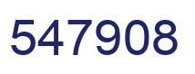 Number 547908 blue image