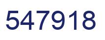 Number 547918 blue image