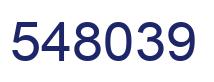 Number 548039 blue image