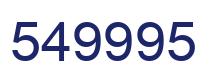 Number 549995 blue image