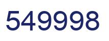 Number 549998 blue image