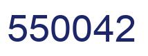 Number 550042 blue image