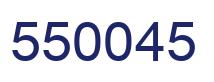 Number 550045 blue image