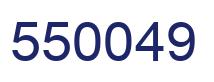Number 550049 blue image