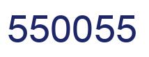 Number 550055 blue image