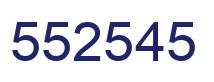 Number 552545 blue image
