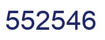 Number 552546 blue image