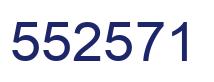 Number 552571 blue image