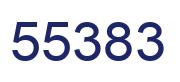 Number 55383 blue image
