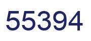 Number 55394 blue image